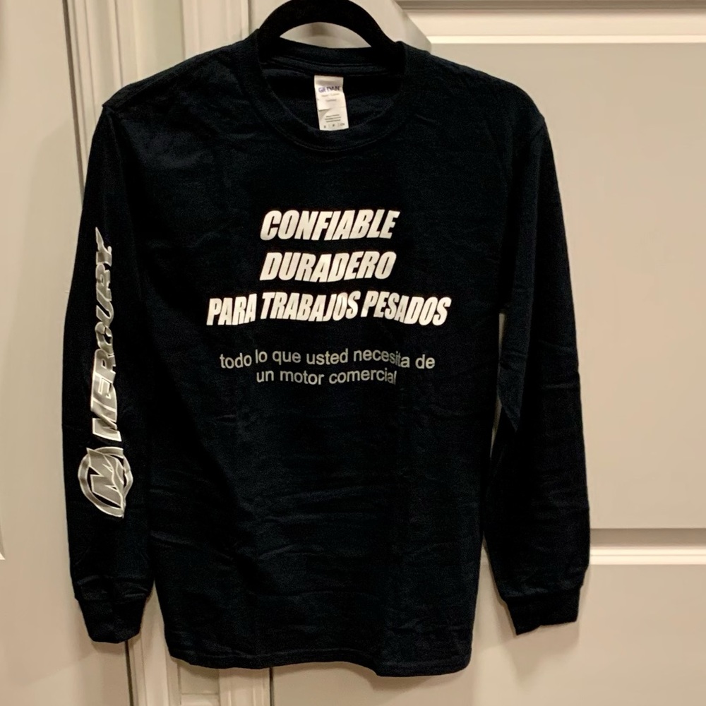Mercury Marine Black Long Sleeve TShirt